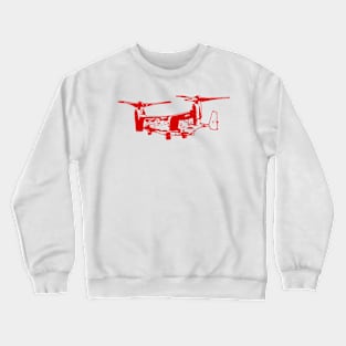 Bell Boeing V-22 Osprey - Red Design Crewneck Sweatshirt